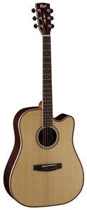 Cort AS Series AS-M5 Acoustic Electric Guitar with Case, Natural