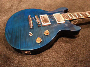 Gibson Les Paul Standard 1998 Flamed Blue Top DC w/ Gibson Case
