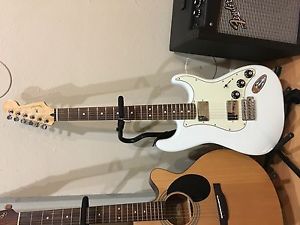 Fender Black top Stratocaster HH Electric Guitar Free Shipping