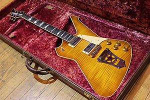 Washburn PS2000 FLAME CARAMEL BURST KISS Paul Stanley model, guitar, j010111