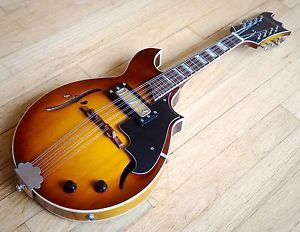 1972 Harmony H35 Batwing Vintage Mandolin w/ DeArmond Gold Foil & Hard Case