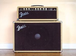 1962 Fender Tremolux Brownface Pre-CBS Blonde Piggyback 1x10 Tube Amp Tone Ring