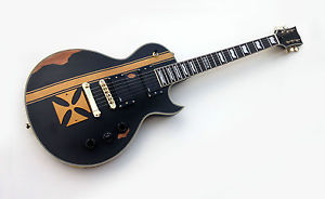 Les Paul Iron Cross Relic Guitar Active Pickups