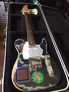 JOE STRUMMER FENDER TRIBUTE TELECASTER GUITAR IN EXCELLENT CONDITION