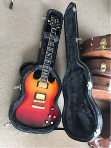 Gibson SG Supreme 2006 Fire Burst Split Diamond Inlay E-Guitar Free Shipping