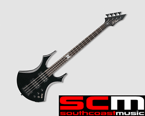 RRP $1200 BC RICH VIRGIN BASS ONYX NECK THROUGH EBONY ELECTRIC