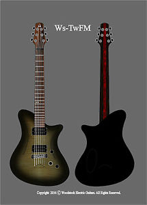 Made to Order!!! W E Guitars - Tw Custom Hand Made Electric Guitar. Flame Maple