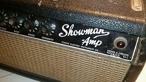 1964 Fender Dual Showman Guitar Amp Head Vintage Blackface AB763 Wow Make Offer