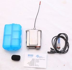 Lectrosonics MM400C UHF Wireless transmitter Block 25 & M152 WP lavalier mic.