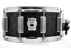 WFLIII Machined Aluminum Snare Drum 14x6.5 Black/Silver Flake - WFLIII-6514BLACK