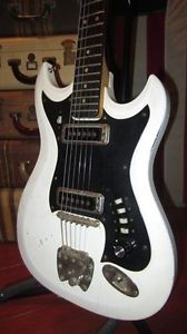 Vintage Circa 1967 Hagstrom II Electric Guitar White Sounds And Looks Killer