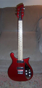 Rickenbacker 650C with original carton, rare ruby finish