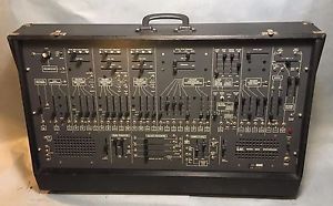 Arp 2600 Synthesizer, vintage musical equipment, semi-modular, with keyboard.