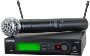 Shure SLX24/SM58 SLX Wireless Handheld System with SM58 Microphone.