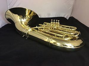 King USA 2341W Bb 4/4 Tuba 4 Valve. Detachable Bellfront Bell w/Used Case