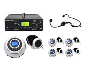 10-person Translation R-120 W/ Interpreter Monitor T-500 Enersound NEW