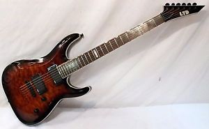 ESP LTD MH-401NT Electric Guitar, Dark Brown Sunburst