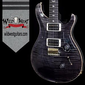 PRS Custom 24 Flame 10 Top Grey Black