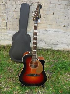 Fender Kingman ASCE Dreadnought Acoustic Electric Guitar All Solid w Case #6071