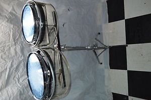 VINTAGE REMO ROTO TOMS  12”  and 10'' with projection shells AND STAND
