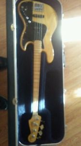 Fender jazz Guitar. Marcus miller signed addition.