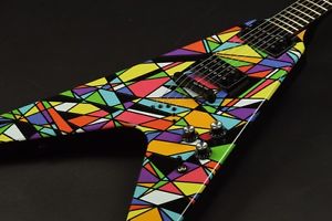 DEAN Micheal Schenker Kaleidoscope V Electric Guitar Free shipping