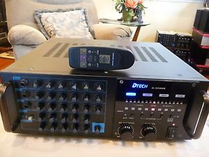 DTech D-3300K 800W Profesional Karaoke Mixing Amplifier With Remote Control