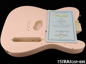 Fender USA Custom Shop Postmodern Relic Telecaster BODY Tele Nitro Shell Pink