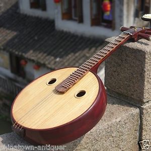 Aged Red Wood Zhong Ruan, Chinese Mandolin Guitar, Chinese Zhongruan Lute #4237