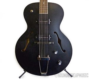 The Loar LH-319-BKM Archtop Acoustic Electric P90 Guitar - Black Matte *B1061