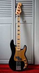 2007 fully upgraded Fender Deluxe active P Bass special black w/gig bag