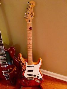 Fender David Lozeau Art Stratocaster "Tree of Life" 2015 -RARE MINT