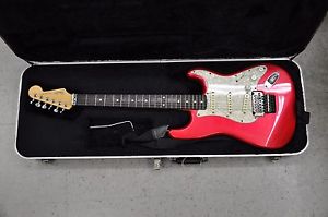 Rare mint Japan Fender Red stratocaster 1989 w/ ORGINAL HARD Case FREE SHIPPING