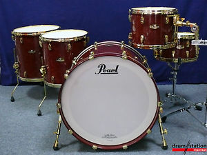 Pearl Masterworks Artisan Shellset in "Red Eucalyptus"  -  26,13,16,18" + 14x8"
