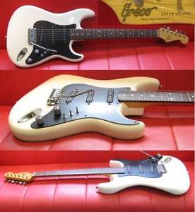 Greco SE500 JEFF BECK Model White STRAT Type SUPER SOUND E-Guitar Free Shipping