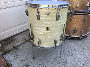 1959 Ludwig 16" WMP Floor Tom Drum- Transition Badge-  Great Condition!!