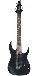 Ibanez RGIM7MH-WK Iron Label Electric Guitar, Weathered Black
