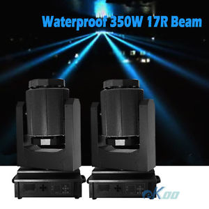 2PCS Waterproof Outdoor Lighting 350W 17R Sharpy Beam Moving Head Light Building