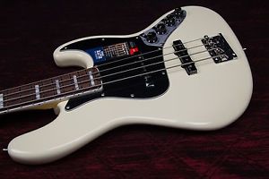 Fender American Elite Rosewood Fingerboard Jazz Bass Olympic White 031507