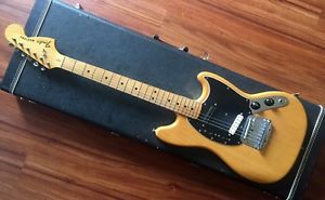 1976' Fender Mustang "Natural Ash" OHSC S Duncan Humbuckers Plays & Sounds Great
