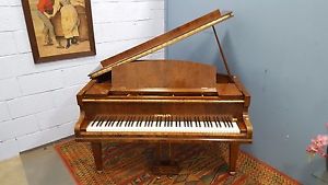Reconditioned,Walnut  "Challen" 88 note, Overstrung Baby Grand Piano CAN DELIVER