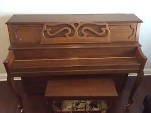 Koehler & Campbell brown upright Piano