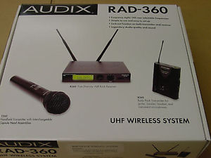 BRAND NEW AUDIX W3-BPB RAD360 UHF WIRELESS BODYPACK SYSTEM