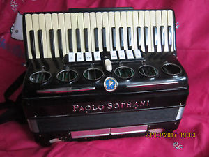 Paolo Soprani Vintage ACCORDION 120 BASS  9/2 Registers Black