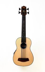 Kala UBASS-SSMHG-FL Solid Spruce Top Mahogany U-Bass Fretless