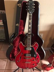 Vintage Epiphone Ea 250 Blue Label 1970 Japan Made W/ Original Black/maroon Case