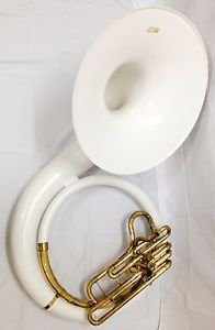 Conn - Used Fiberglass King Sousaphone all white / Tuba Blanca Usada Marca Conn