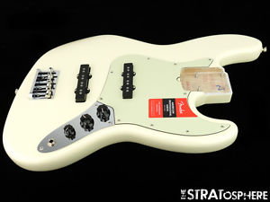2017 Fender American Professional Jazz Bass LOADED BODY J Bass USA Olympic White