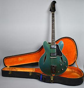 1967 Gibson Vintage Trini Lopez Pelham Blue Original Rare Electric Guitar OHSC
