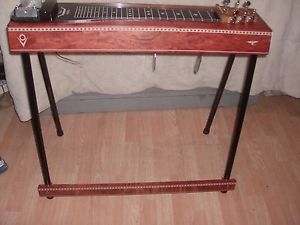 new texas longhorn 6 string two pedals two knees pedal steel guitar by overfelt